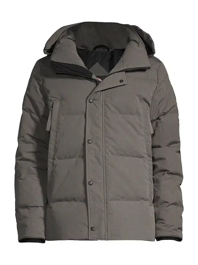 Canada Goose Men's Wyndham Hooded Slim-Fit Down Parka - Coastal Grey