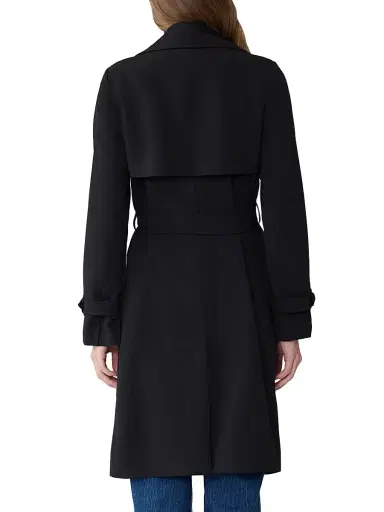 Soia & Kyo Women's Olivia Belted Trench Coat - Black - Size XS | Thumbnail 4
