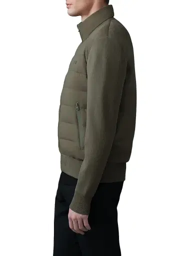 Mackage Men's Haney City Hybrid Light Down Jacket - Light Military | Thumbnail 4 Mackage Men's Haney City Hybrid Light Down Jacket - Light Military | Thumbnail 4