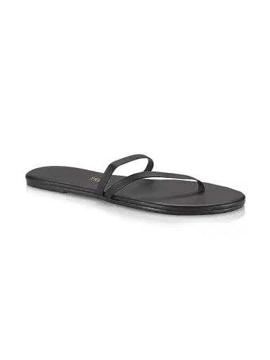 TKEES Women's Sarit Leather Sandals - Black - Size 11 | Thumbnail 2