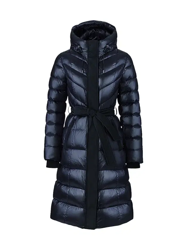 Mackage Women's Coralia Down Belted Puffer Coat - Black