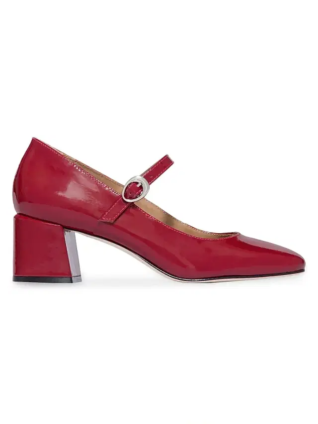 Women's Ancona Block Heel Mary Janes - Dark Red