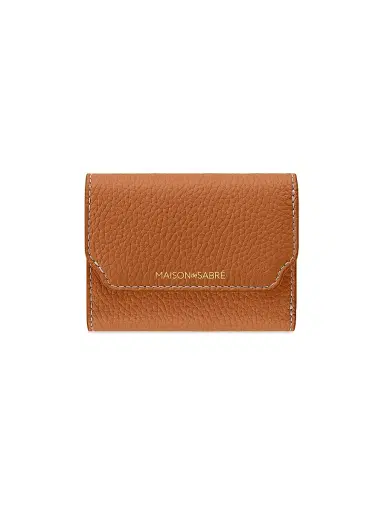 MAISON de SABRÉ Women's Leather Trifold Wallet - Pecan Brown | Thumbnail 1 MAISON de SABRÉ Women's Leather Trifold Wallet - Pecan Brown | Thumbnail 1