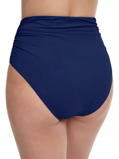 Gottex Swimwear Women's Tutti Frutti High-Waisted Bikini Bottom - Navy | Thumbnail 3