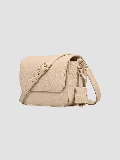 MAISON de SABRÉ Women's Leather Flap Shoulder Bag - Saharan | Thumbnail 2