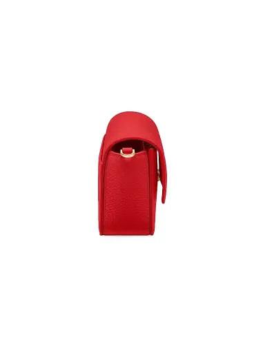 MAISON de SABRÉ Women's Mini Leather Flap Bag - Pomegranate Red | Thumbnail 9