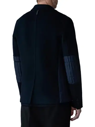 Mackage Men's John Mixed-Media Vertical Quilted Blazer - Navy - Size 36 | Thumbnail 5 Mackage Men's John Mixed-Media Vertical Quilted Blazer - Navy - Size 36 | Thumbnail 5