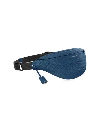 MAISON de SABRÉ Large Leather Sling Bag - Pacific Blue | Thumbnail 4