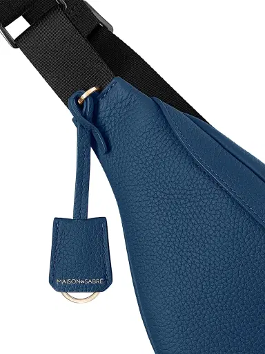 MAISON de SABRÉ Large Leather Sling Bag - Pacific Blue | Thumbnail 7