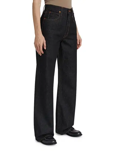 SLVRLAKE Women's Grace Wide-Leg Jeans - Empty Sky - Size 32 | Thumbnail 4 SLVRLAKE Women's Grace Wide-Leg Jeans - Empty Sky - Size 32 | Thumbnail 4