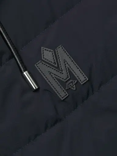 Mackage Men's Andrew Hooded Mixed-Media Down Coat - Navy - Size Large | Thumbnail 6 Mackage Men's Andrew Hooded Mixed-Media Down Coat - Navy - Size Large | Thumbnail 6
