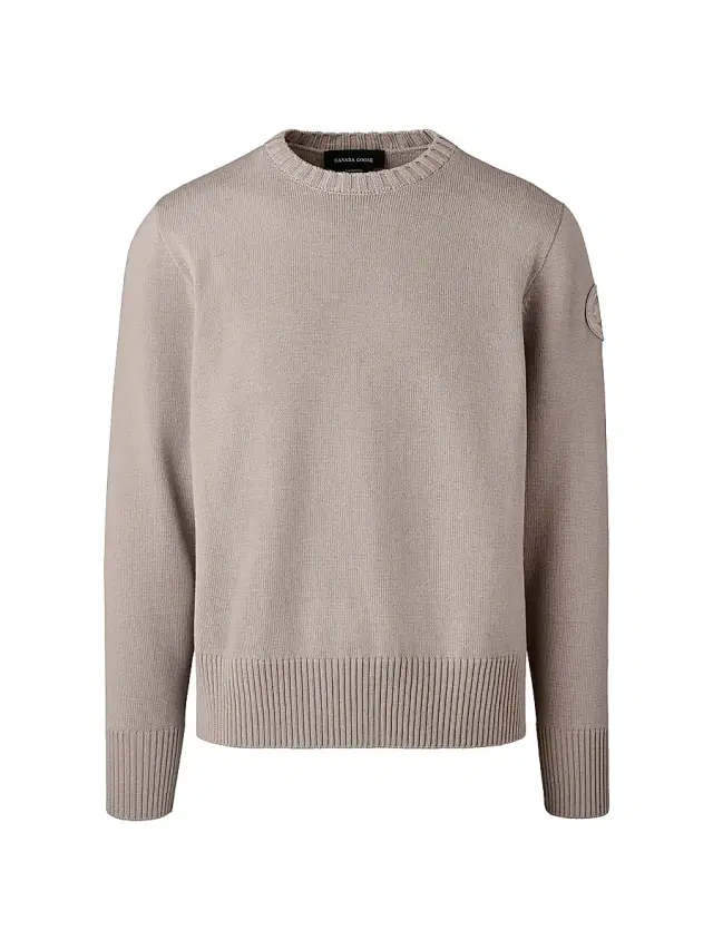 Canada Goose Men's Rosseau Wool Crewneck Sweater - Limestone