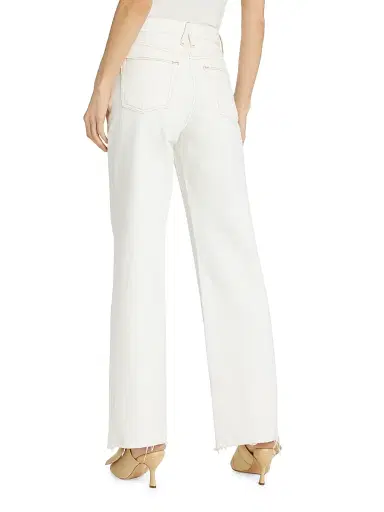 SLVRLAKE Women's Grace High-Rise Wide-Leg Jeans - Natural White - Size 32 | Thumbnail 5