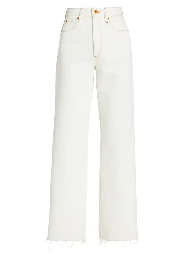 Women's Grace High-Rise Wide-Leg Jeans - Natural White