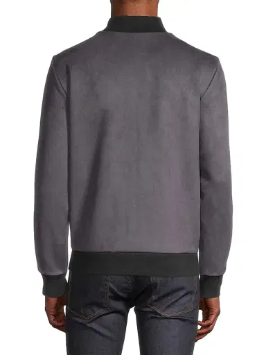 Robert Barakett Men's Lachine Faux Suede Jacket - Black | Thumbnail 5 Robert Barakett Men's Lachine Faux Suede Jacket - Black | Thumbnail 5