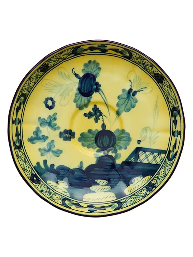Ginori 1735 Oriente Italiano Tea Saucer - Citrino
