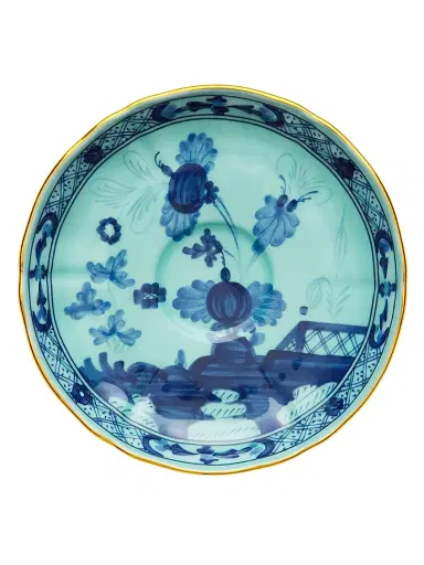 Ginori 1735 Oriente Italiano Gold-Rimmed Tea Saucer - Periwinkle Blue | Thumbnail 10