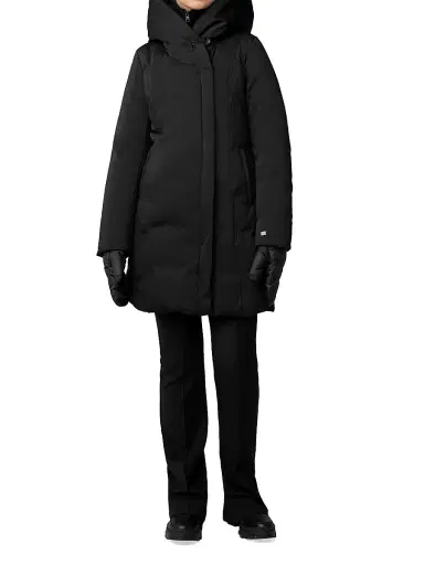 Soia & Kyo Women's Camelia Hooded Down Coat - Black | Thumbnail 2 Soia & Kyo Women's Camelia Hooded Down Coat - Black | Thumbnail 2