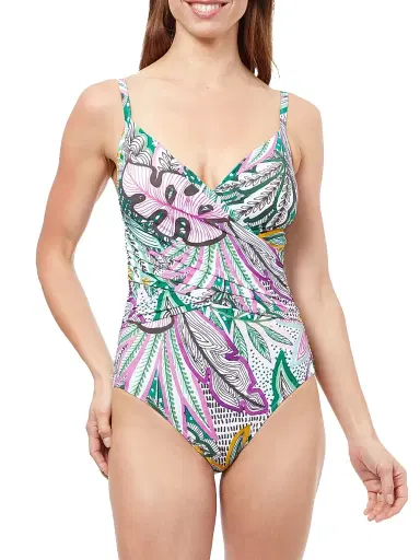 Gottex Swimwear Women's Tropic Boom Wrap One-Piece Swimsuit | Thumbnail 1 Gottex Swimwear Women's Tropic Boom Wrap One-Piece Swimsuit | Thumbnail 1