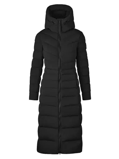 Canada Goose Women's Clair Quilted Nylon Long Coat - Black - Size XS | Thumbnail 1
