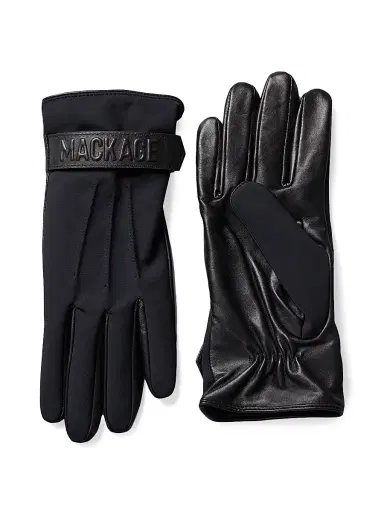 Mackage Men's Wool-Lined Belted Gloves | Thumbnail 1 Mackage Men's Wool-Lined Belted Gloves | Thumbnail 1
