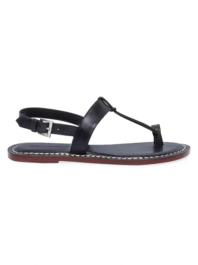 Bernardo Women's Maverick 2 Leather Toe Ring Sandals - Black