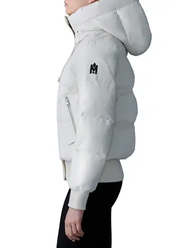 Mackage Women's Nefi Nordic Tech Down Jacket - Cream - Size XL | Thumbnail 4