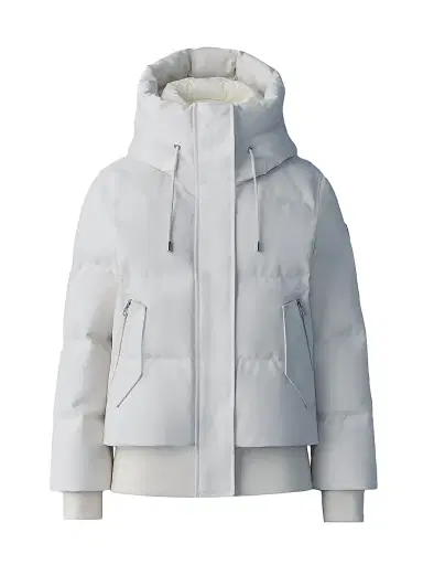 Mackage Women's Nefi Nordic Tech Down Jacket - Cream - Size XL | Thumbnail 1