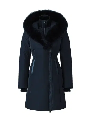 Mackage Women's Kay Shearling-Collar Down Coat - Black - Size XL | Thumbnail 1