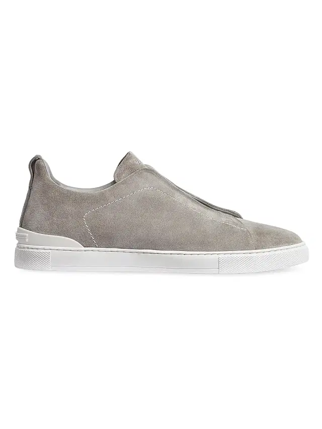 Men's Suede Triple Stitch Sneakers - Grey Melange