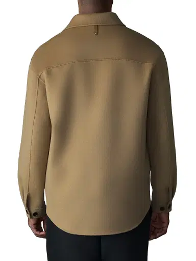 Mackage Men's Emmanuel Wool Overshirt - Light Camel - Size 48 | Thumbnail 5