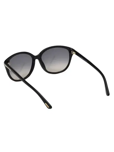 Tom Ford Women's 57MM Rectangle Acetate Sunglasses - Black Gradient Smoke | Thumbnail 4 Tom Ford Women's 57MM Rectangle Acetate Sunglasses - Black Gradient Smoke | Thumbnail 4
