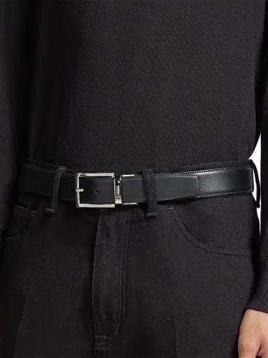Zegna Men's Reversible Leather Belt | Thumbnail 3