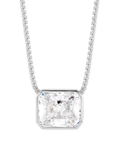Adriana Orsini Women's Feliz Sterling Silver & Cubic Zirconia Pendant Necklace - Silver | Thumbnail 1 Adriana Orsini Women's Feliz Sterling Silver & Cubic Zirconia Pendant Necklace - Silver | Thumbnail 1