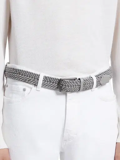 Zegna Men's Braided Rayon Belt | Thumbnail 3 Zegna Men's Braided Rayon Belt | Thumbnail 3