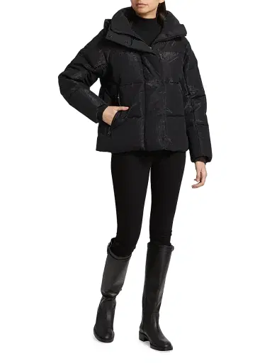 Canada Goose Women's Junction Hooded Jacket - Black - Size Medium | Thumbnail 1
