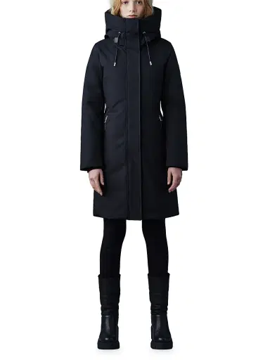 Mackage Women's Shiloh Fitted Down Puffer Coat - Black - Size XL | Thumbnail 2