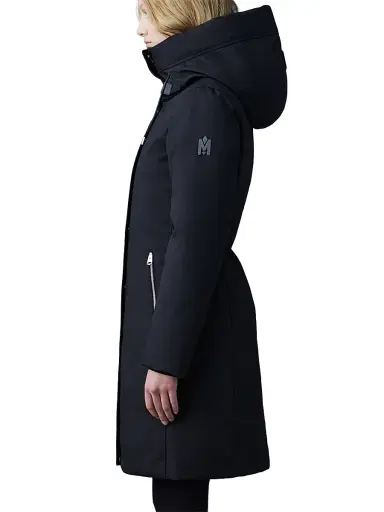 Mackage Women's Shiloh Fitted Down Puffer Coat - Black - Size XL | Thumbnail 4