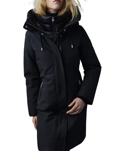Mackage Women's Shiloh Fitted Down Puffer Coat - Black - Size XL | Thumbnail 6