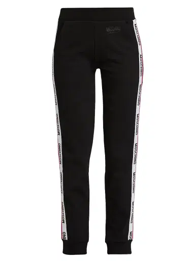 MOSCHINO Women's Mos Under Donna-Velmar Sweatpants - Black - Size Medium | Thumbnail 1