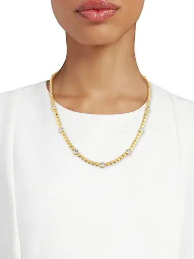 Adriana Orsini Women's Basel 18K Gold-Plated & Cubic Zirconia Station Necklace - Gold | Thumbnail 2 Adriana Orsini Women's Basel 18K Gold-Plated & Cubic Zirconia Station Necklace - Gold | Thumbnail 2