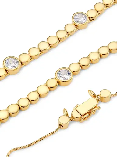 Adriana Orsini Women's Basel 18K Gold-Plated & Cubic Zirconia Station Necklace - Gold | Thumbnail 4 Adriana Orsini Women's Basel 18K Gold-Plated & Cubic Zirconia Station Necklace - Gold | Thumbnail 4