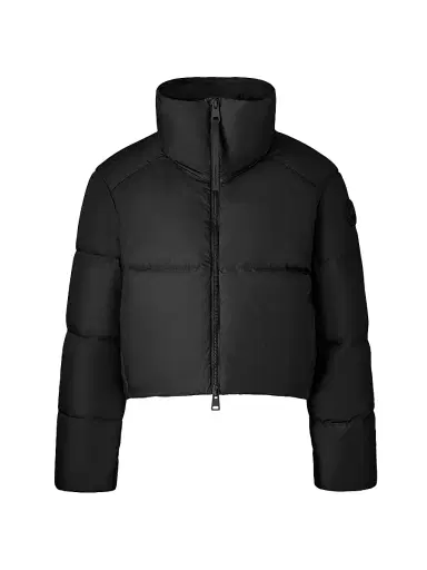 Canada Goose Women's Garnet Crop Puffer Jacket - Black - Size Medium | Thumbnail 1