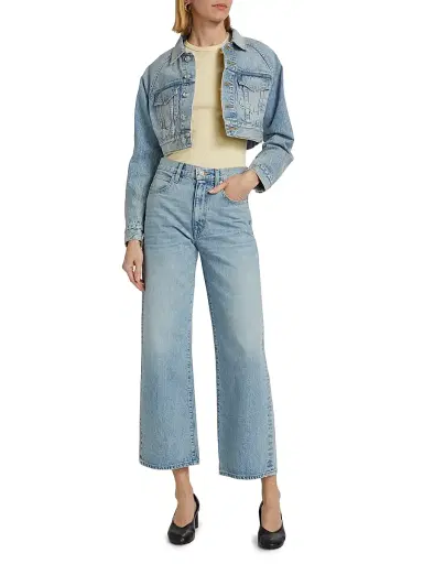 SLVRLAKE Women's Grace Wide-Leg Ankle Jeans | Thumbnail 2 SLVRLAKE Women's Grace Wide-Leg Ankle Jeans | Thumbnail 2