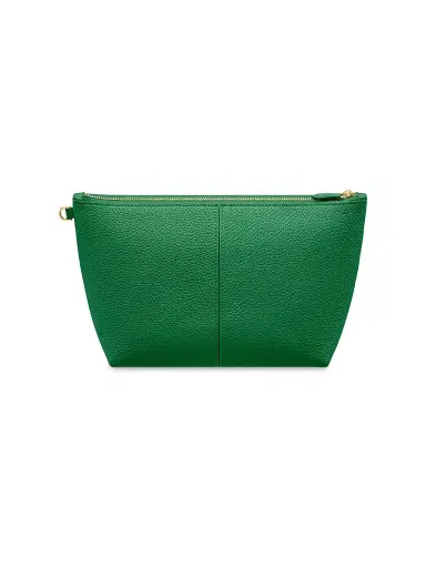 MAISON de SABRÉ Women's Medium Leather Flaire Pouch - Emerald Green | Thumbnail 5 MAISON de SABRÉ Women's Medium Leather Flaire Pouch - Emerald Green | Thumbnail 5