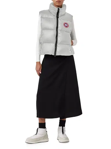 Canada Goose Women's Cypress Puffer Vest - Silver Birch - Size XS | Thumbnail 2