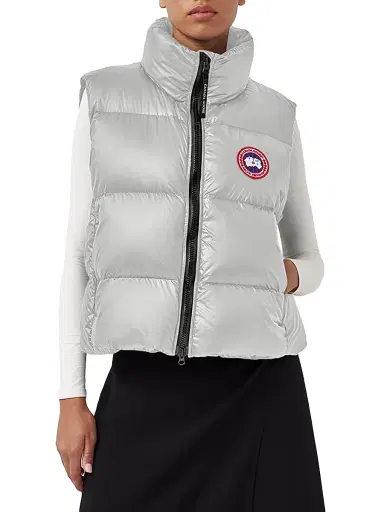Canada Goose Women's Cypress Puffer Vest - Silver Birch - Size XS | Thumbnail 3