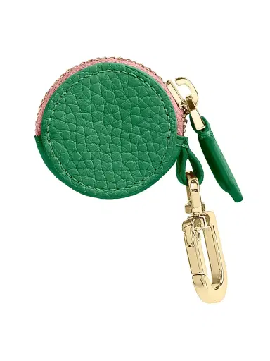 MAISON de SABRÉ Women's Leather AirTag Charm - Emerald Lily | Thumbnail 2