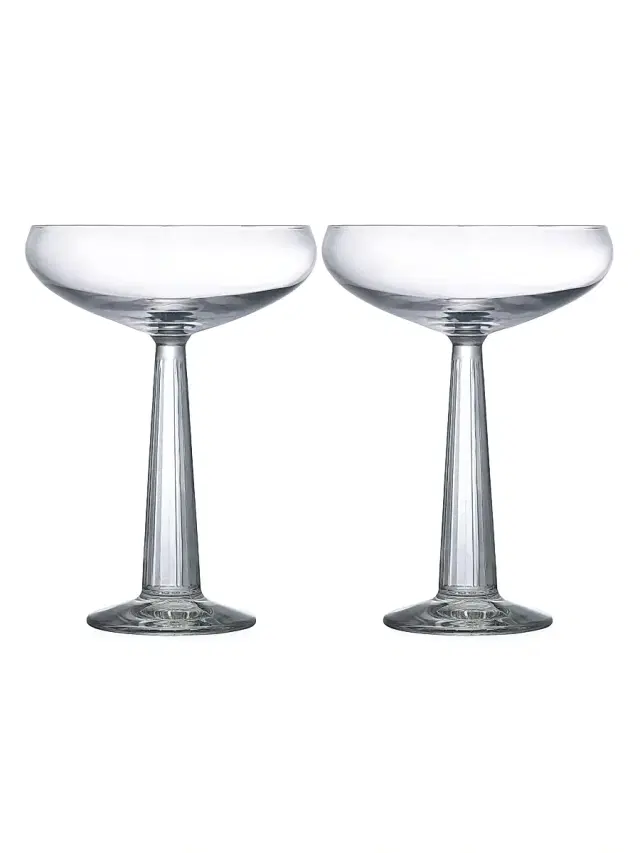 Nude Glass Big Top 2-Piece Coupe Glass Set