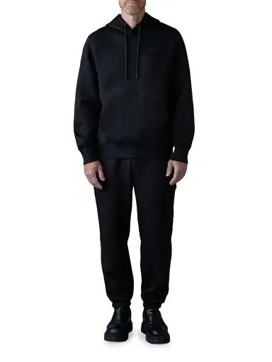 Mackage Men's Krystian Double-Face Jersey Hoodie - Black - Size Small | Thumbnail 2 Mackage Men's Krystian Double-Face Jersey Hoodie - Black - Size Small | Thumbnail 2